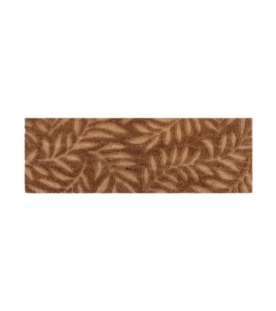 PAILLASSON MARCHE COCO  25X75CM EMBOSSE MOTIFS FEUILLAGES