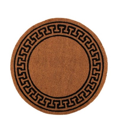 PAILLASSON ROND COCO  D60CM CONTOUR IMPRIME FRESQUE