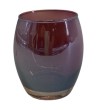 PHOTOPHORE VERRE IRISE AUBERGINE 9CM