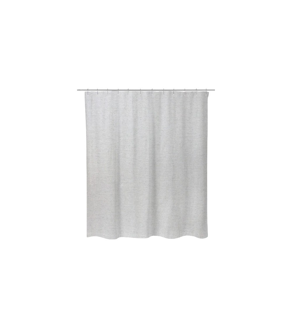RIDEAU DOUCHE  POLYESTER CHINE GRIS 180X200CM