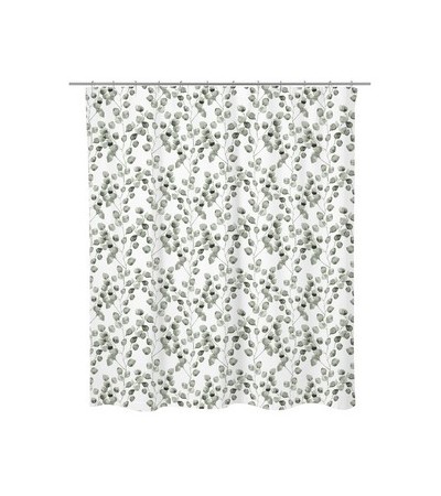RIDEAU DOUCHE  POLYESTER EUCALYPTUS 180X200CM