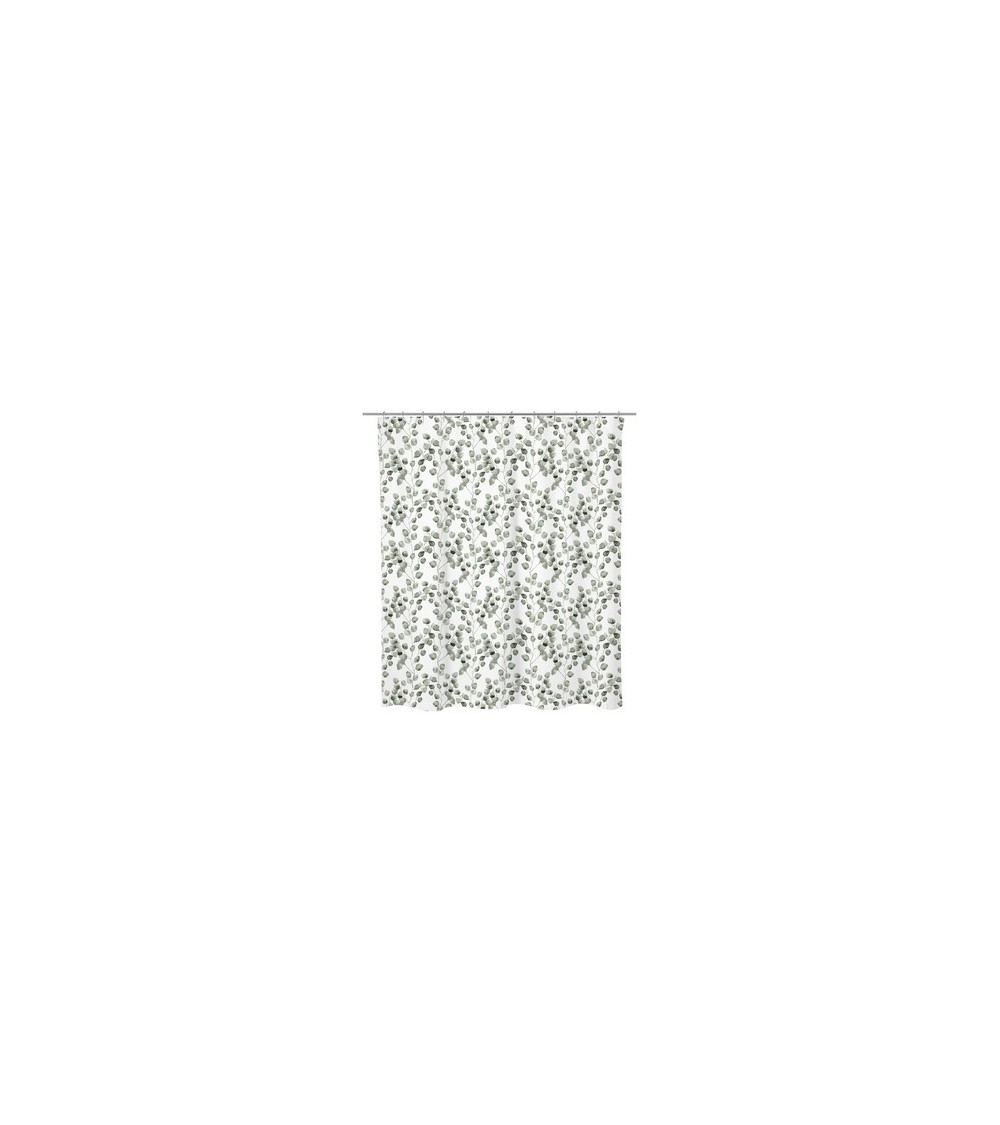 RIDEAU DOUCHE  POLYESTER EUCALYPTUS 180X200CM