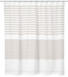 RIDEAU DOUCHE  POLYESTER RAYURES NATUREL 180X200CM