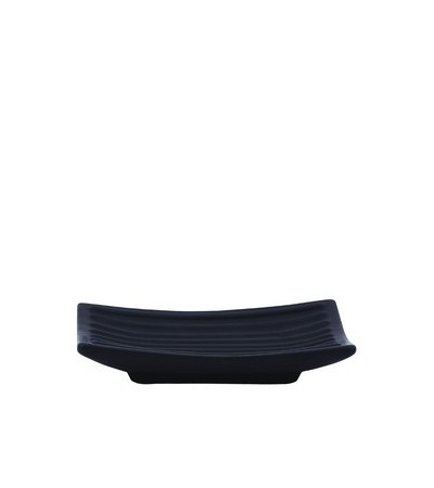 PORTE SAVON CERAMIQUE RELIEF NOIR