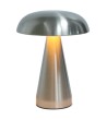 LAMPE USB  TACTILE  CHAMPIGNON ARGENT  HT 20CM