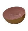 COUPELLE METAL LAQUE ROSE DIA 10CM