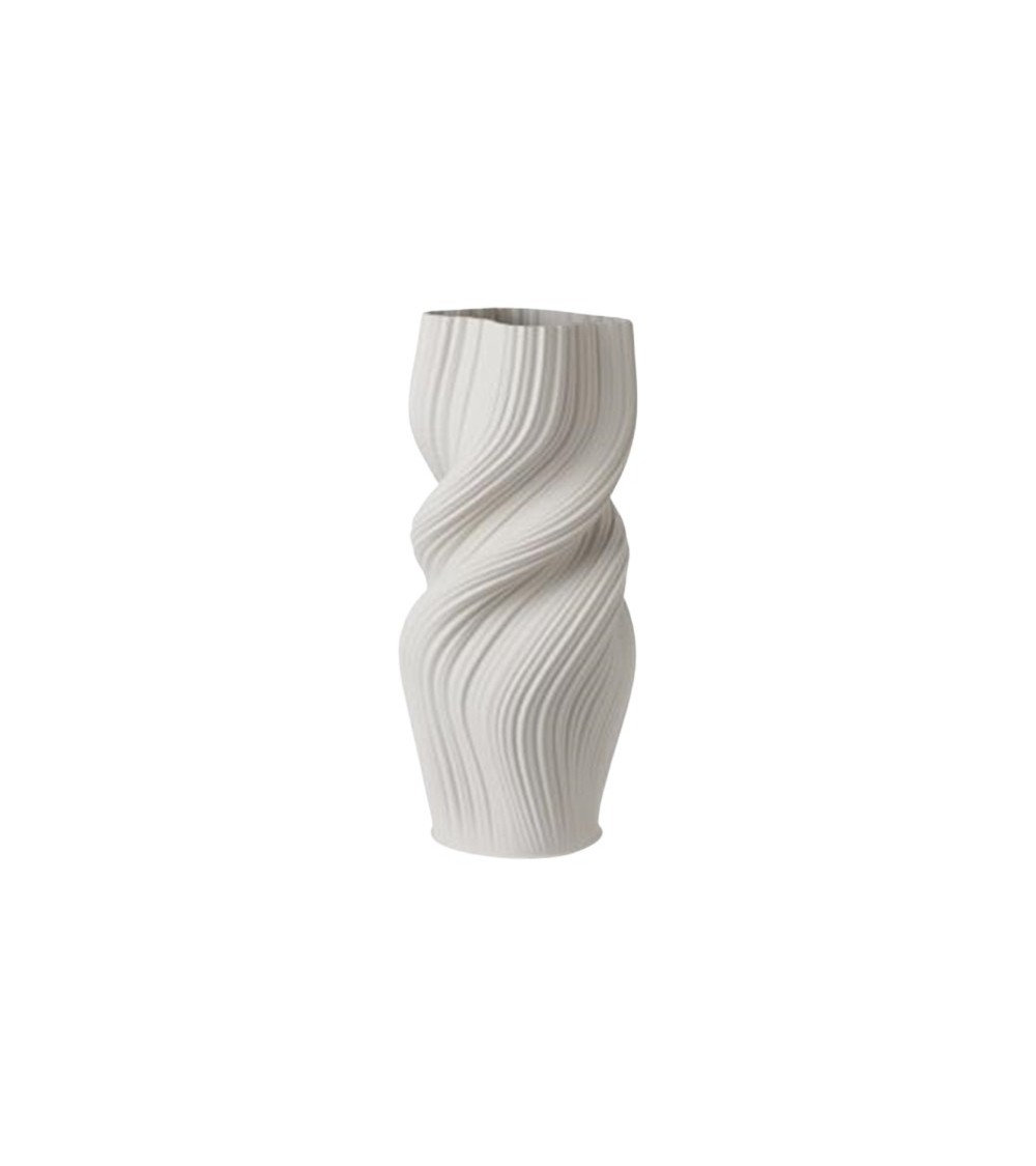 VASE TWIST CERAMIQUE 3D  19X39CM
