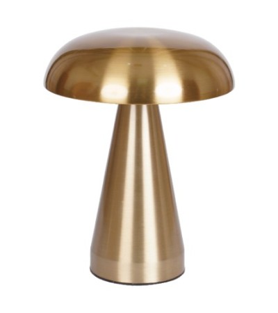 LAMPE USB TACTILE CHAMPIGNON  DORE HT 20 CM