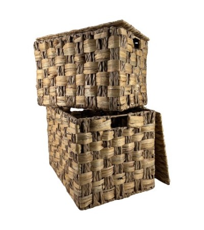 SET 9 PCS: 3 MALLES + 3 SETS DE 2 PANIERS  JACINTHE