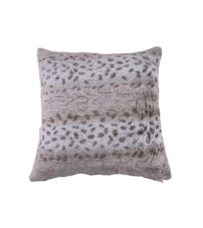 COUSSIN FAUSSE FOURRURE PEAU DE BETE 40X40CM