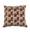 COUSSIN VELOURS JACQUARD BEIGE 40X40CM