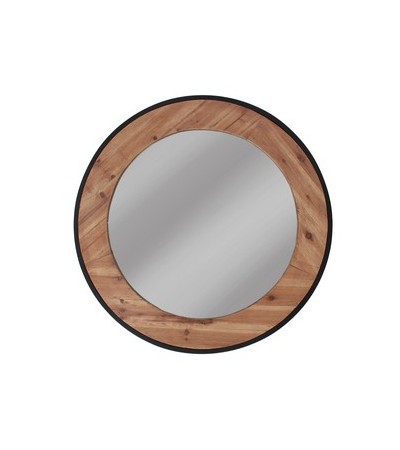 MIROIR LUENA MDF CADRE METAL D 80 CM