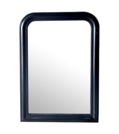 MIROIR ANGLES ARRONDIS NOIR 70X100CM