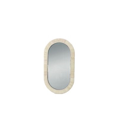 MIROIR ROTIN OVALE 45,5X25,5CM
