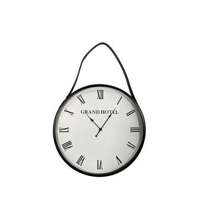 HORLOGE D40CM  ANSE PU  HT 60CM