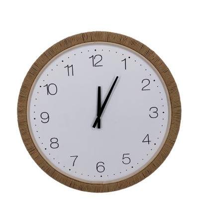 HORLOGE D.54CM CORDE & ROTIN