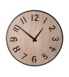 HORLOGE FINN  METAL+BOIS DIA 60 CM