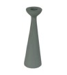 BOUGEOIR ALU LAQUE VERT HT 20 CM