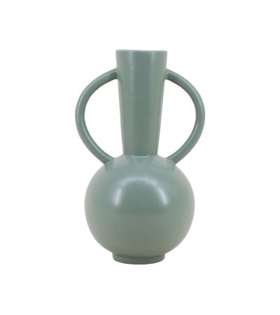 VASE  VERTDOUBLE ANSES HT 29CM