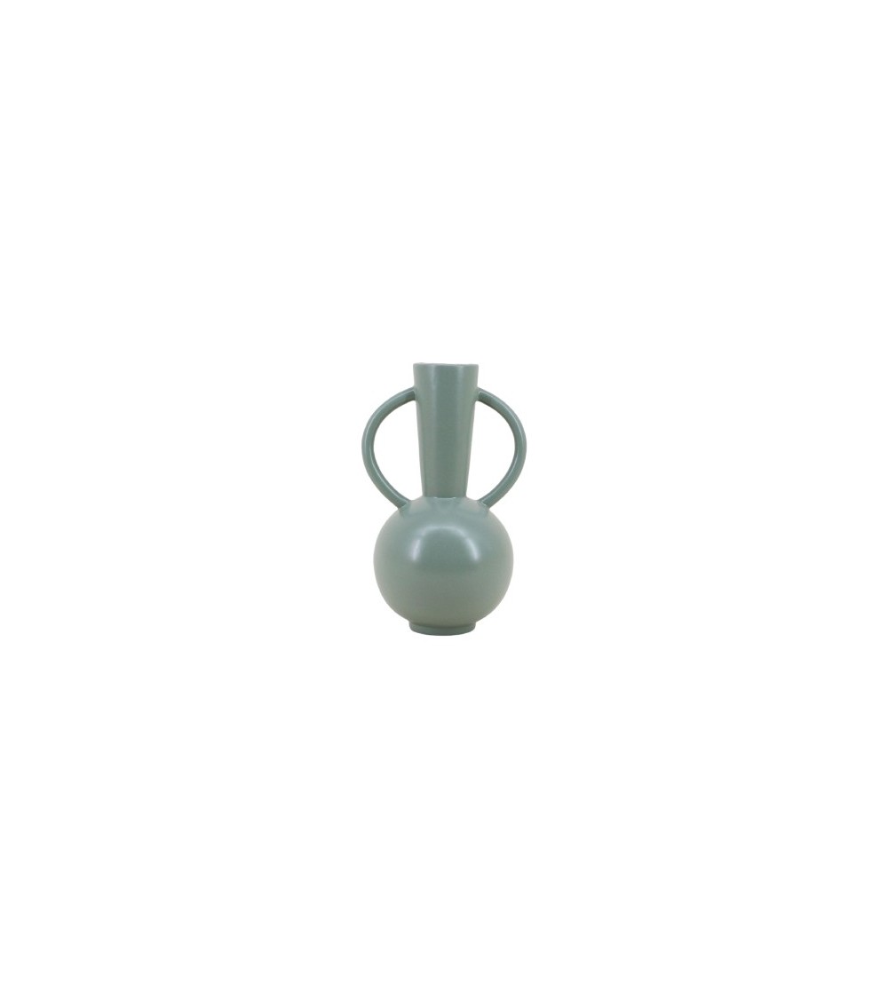 VASE  VERTDOUBLE ANSES HT 29CM