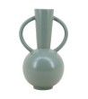 VASE  VERTDOUBLE ANSES HT 29CM