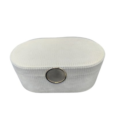 BOITE A BIJOUX EN VELOURS COTELE 22X13CM