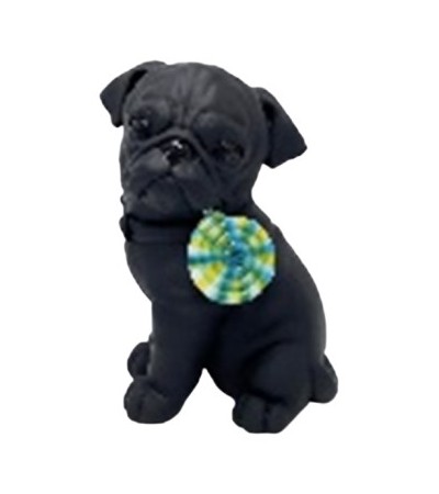 CHIEN RESINE  SUCETTE  COULEUR 24 CM