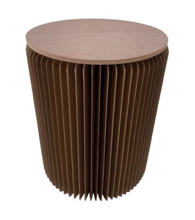 POUF PLIABLE CARTON  ASSISE MDF D30X38CM