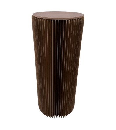 SELLETTE PLIABLE CARTON PLATEAU MDF  D30XH70CM