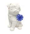 CHIEN RESINE  SUCETTE  COULEUR 24 CM