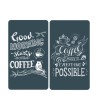PLAQUE DE PROTECTION CUISINE 30X52CM COFFEE
