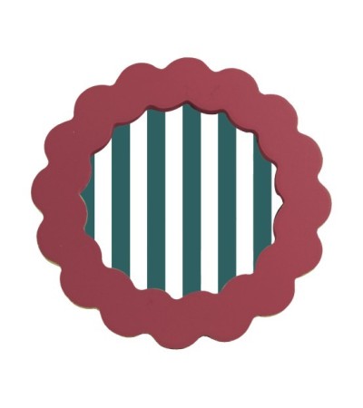 CADRE PHOTO ROND ONDULE  10X10CM