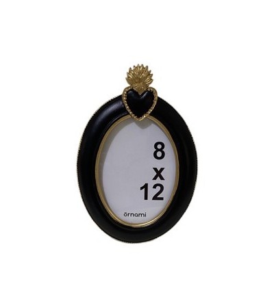 CADRE PHOTO OVALE EX VOTO RESINE H19CM