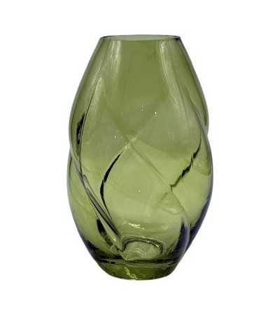 VASE EN VERRE GONFLE 14X14X22 CM