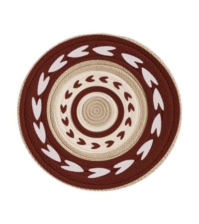 CORBEILLE  MURALE  CORDE COTON IMPRIMEE D.30 CM