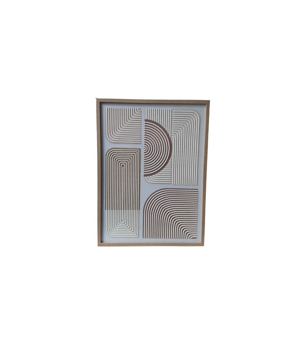 TOILE IMPRIME NISSOR MOTIFS GEOM. RELIEF 45X60CM