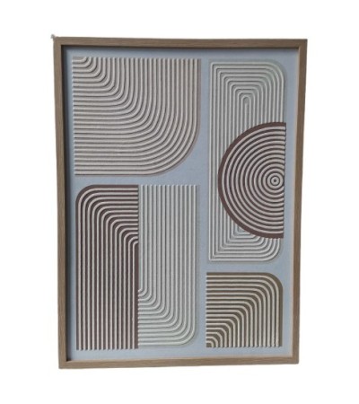 TOILE IMPRIME EVENOR MOTIFS GEOM. RELIEF 45X60CM