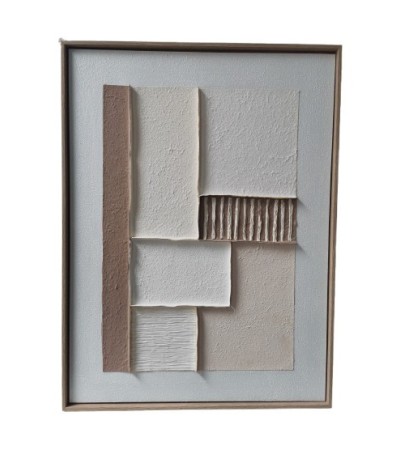 TOILE PEINTE A LA MAIN ORIONIS MOTIFS RELIEF 60X80CM