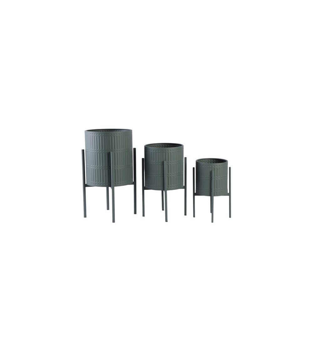 CACHE POTS SUR PIED  METAL STRUCTURE  VERT S/3