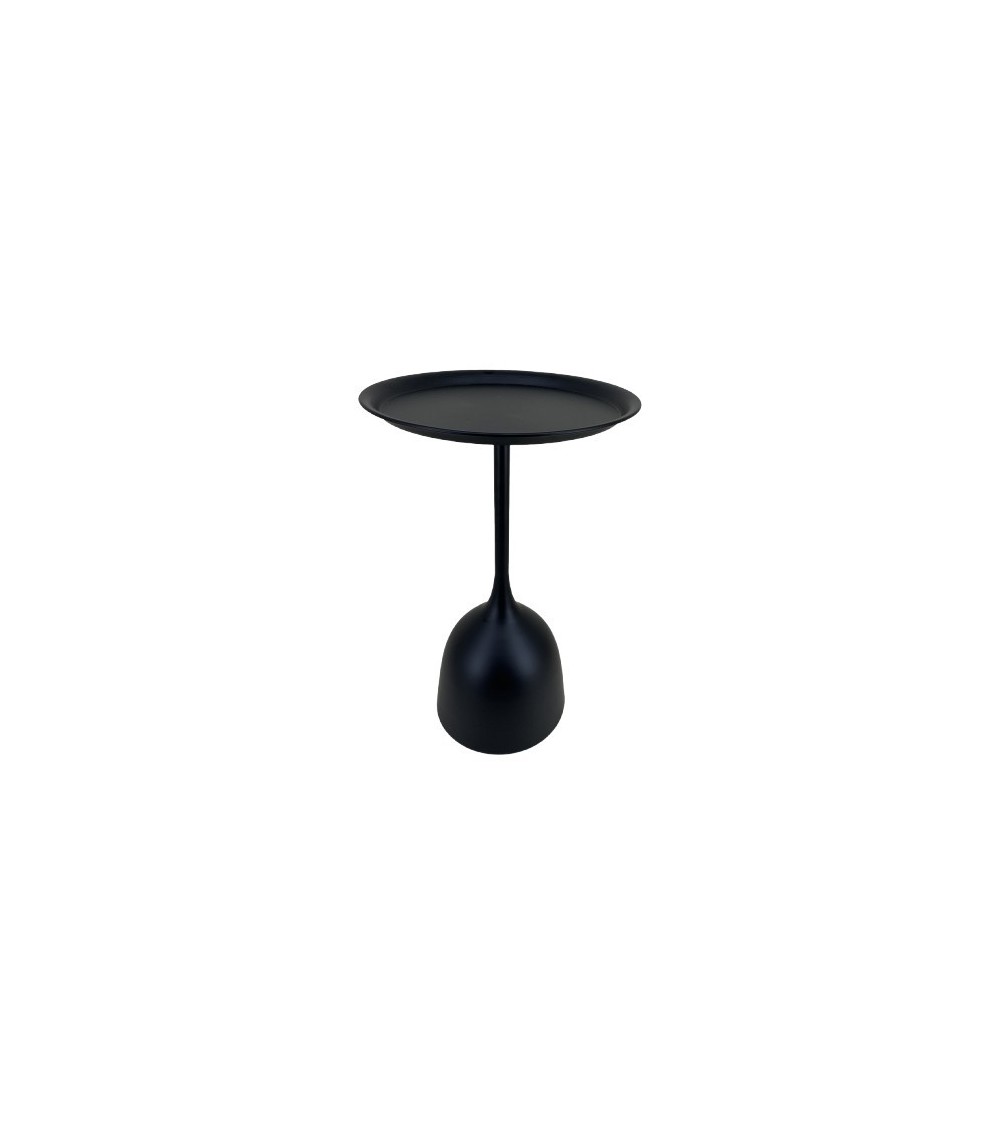 TABLE D APPOINT METAL NOIR D39 X 60 CM