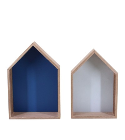LOT  2 ETAGERES SANNA 30X20X7 CM + 27X18X6 CM