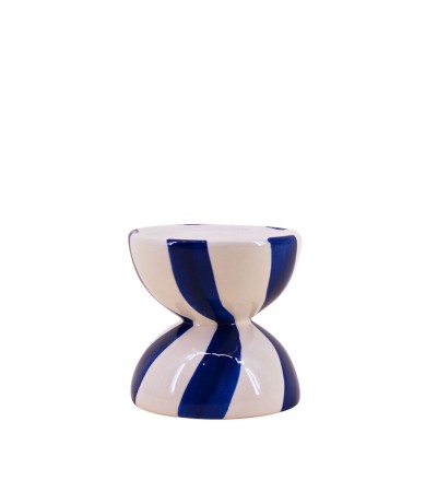 BOUGEOIR  CERAMIQUE LIGNE IRREG. 10X10 CM