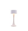LAMPE USB TACTILE PIED ALU BLANC HT 27CM