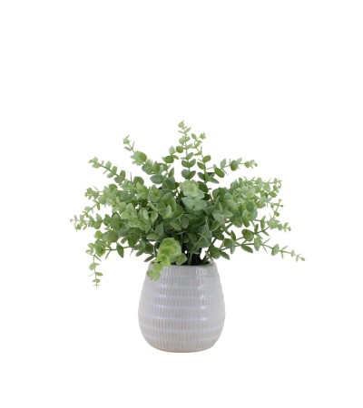 PLANTE ARTIFICIELLE POT CERAMIQUE H26CM