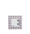 CADRE PHOTO 10X10 IMPRIME VICHY LILAS