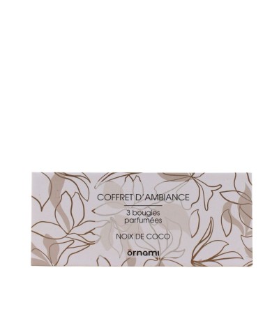 COFFRET 3 BOUGIES VOTIVES PARFUMEES COCO