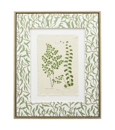 IMAGE ENCADREE ONDINE TOILE LIN IMPRIME 45X60CM