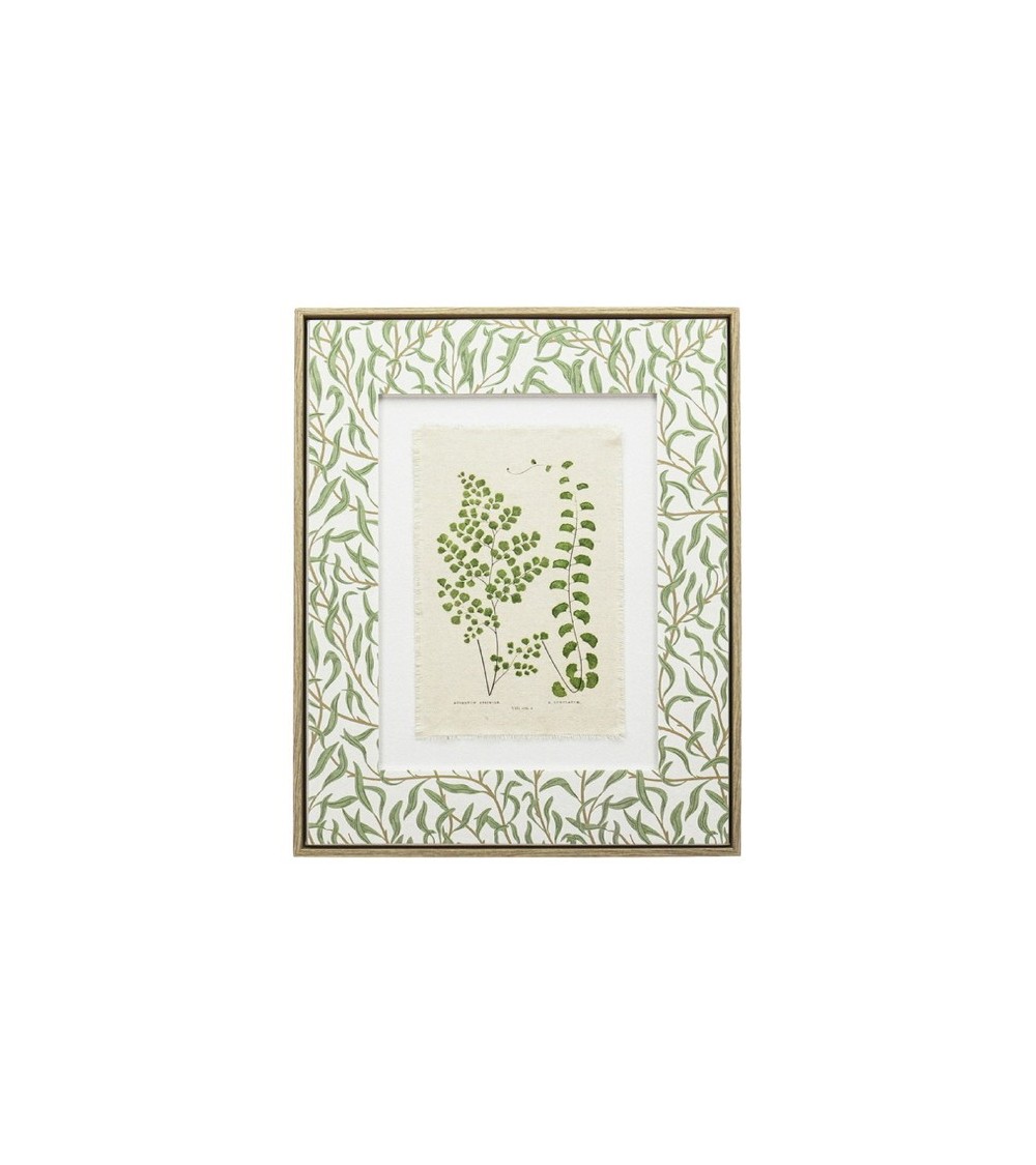 IMAGE ENCADREE ONDINE TOILE LIN IMPRIME 45X60CM