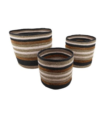 PANIERS CYL JONC DE MER RAYES S/3