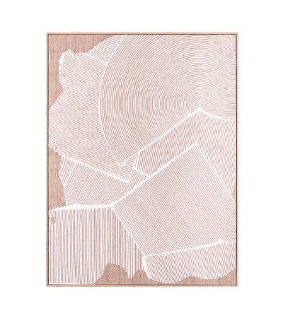 TOILE IMPRIME ABSTRAITE ORVANE EFFET MATIERE 60X80CM